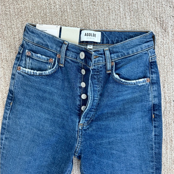 AGOLDE Nico High Rise Jeans Size 24 BNWT REVOLVE - Picture 1 of 5